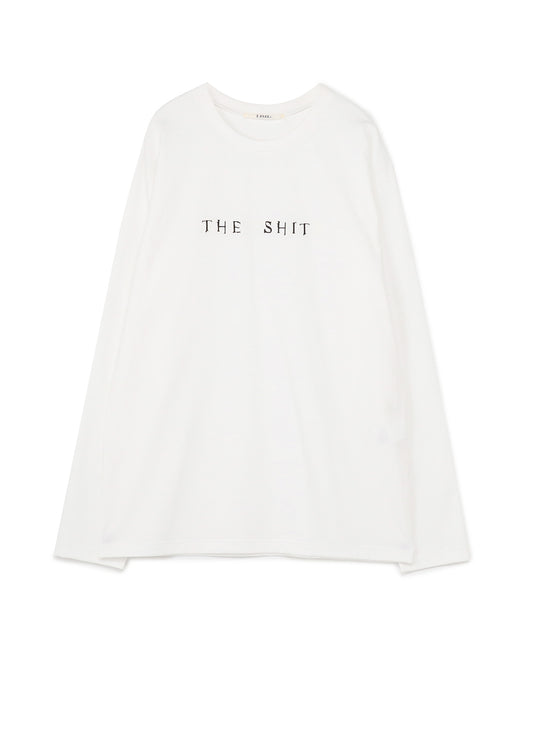 THE SHITS Embroidery Oversized Long T-Shirt