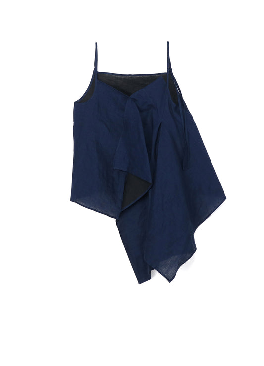 INDIGO + JAPANESE INK ASYMMETRIC CAMISOLE BLOUSE