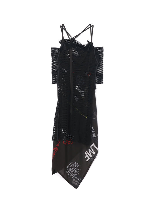 LIMI FEU LOGO COLLAGE DRESS