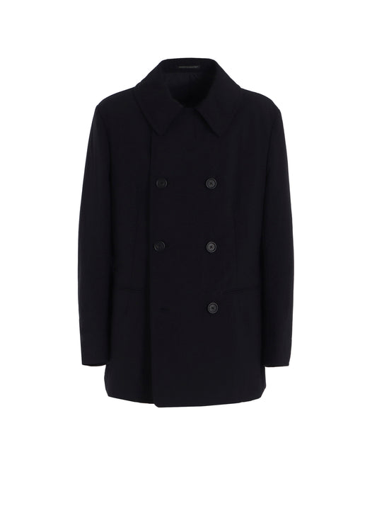 NYLON TASLAN PEACOAT WITH THINSULATE