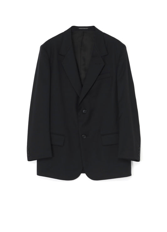 WOOL GABARDINE 2-BUTTON JACKET