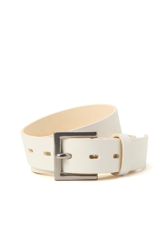 CHROMEXCEL LEATHER PLAIN WHITE BELT