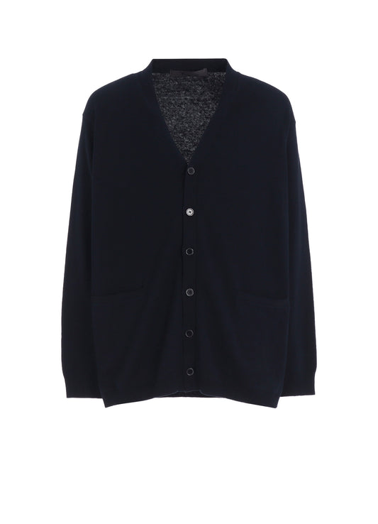 Y's for men LOGO V-NECK CARDIGAN