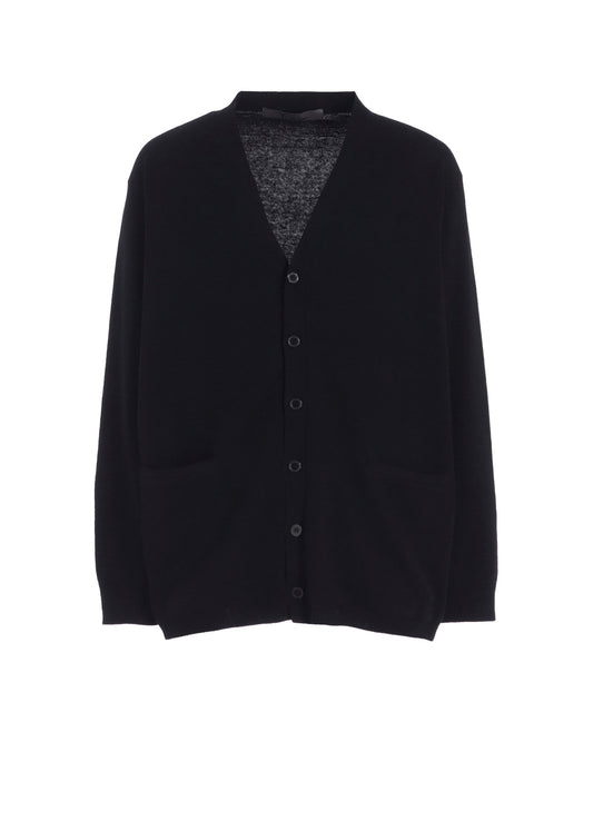 Y's for men LOGO V-NECK CARDIGAN