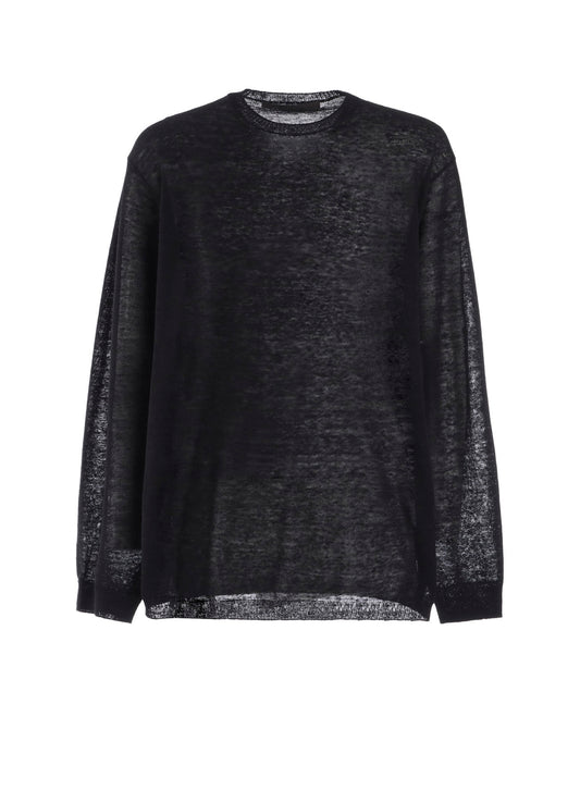 12G1PLY PLAIN STITCH ROUND NECK PULLOVER