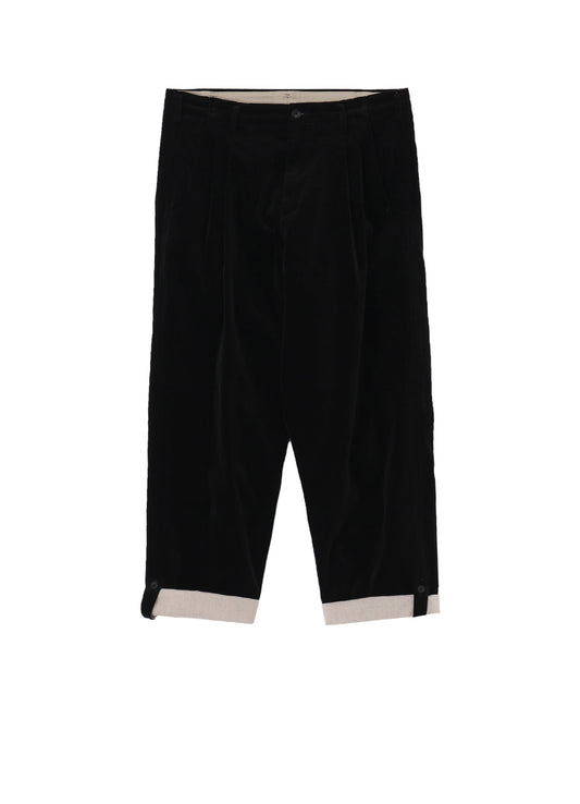 DOUBLE FACE HEM TAB PANTS
