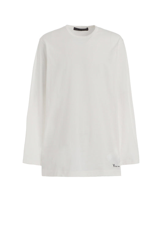 Y's for men LOGO PRINT LONG SLEEVE T-SHIRT