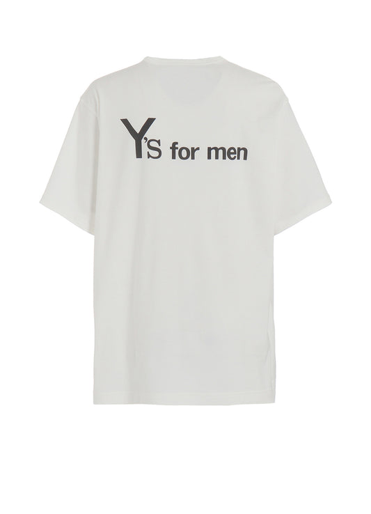 Y's for men BIG LOGO PRINT SHORT SLEEVE T-SHIRT