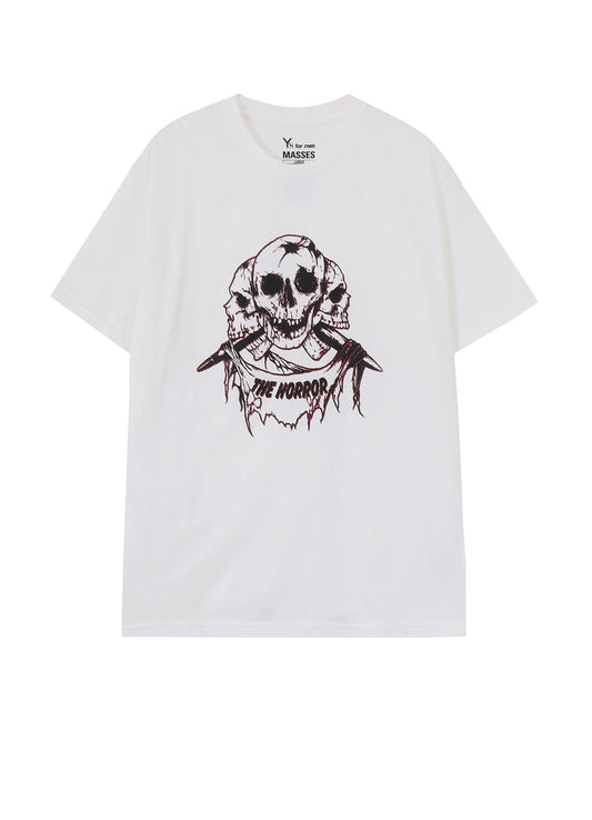 【Y's for men × MASSES】COTTON SINGLE PRINT ROUND NECK SHORT SLEEVE T