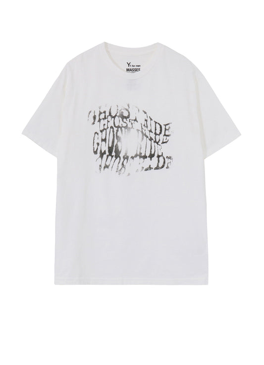 【Y's for men × MASSES】COTTON SINGLE PRINT ROUND NECK SHORT SLEEVE T