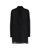 CELLULOSE LAWN SHIRT WITH SHAWL
