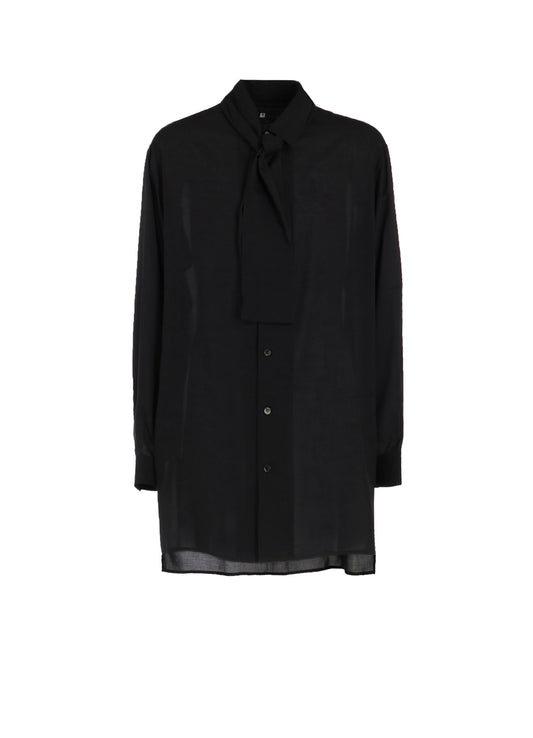 CELLULOSE LAWN SHIRT WITH SHAWL