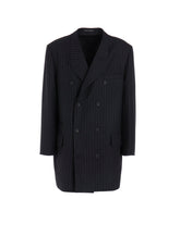 STRIPED SERGE DOUBLE JACKET