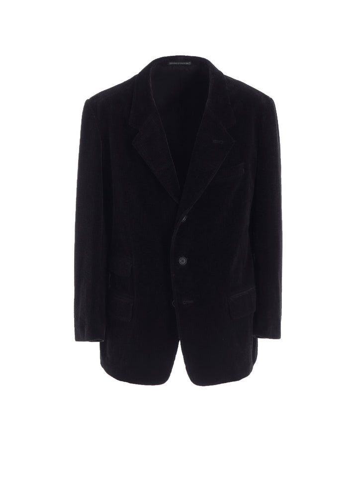 3-BUTTON JACKET WITH CORDUROY