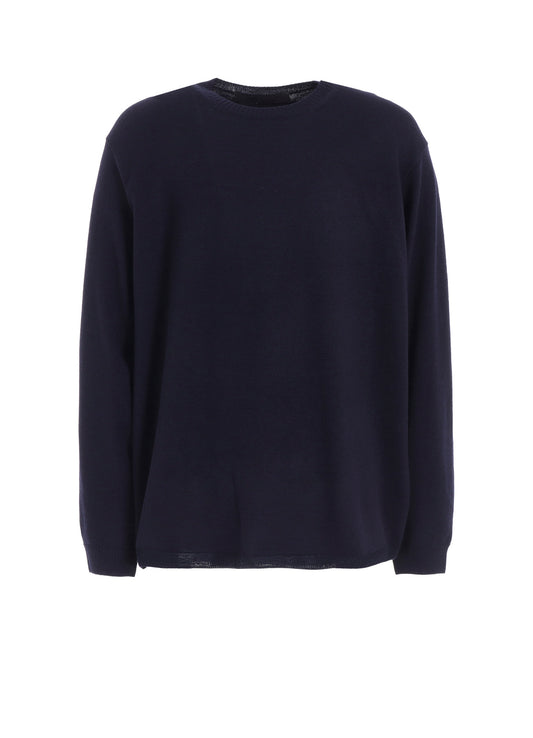 12G1P PLAIN STITCH ROUND NECK PULLOVER
