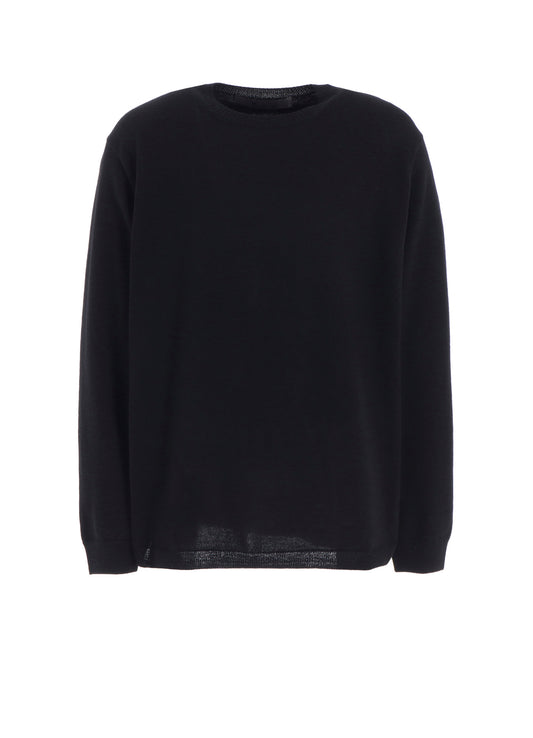 12G1P PLAIN STITCH ROUND NECK PULLOVER