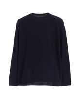 PANEL DESIGN ROUND NECK PULLOVER KNIT