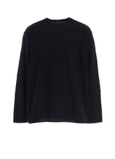 PANEL DESIGN ROUND NECK PULLOVER KNIT