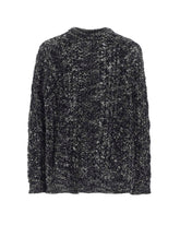 ARAN KNIT ROUND NECK PULLOVER