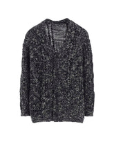 ARAN KNIT V-NECK CARDIGAN