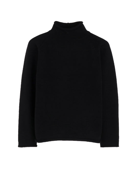【Y's for men × MASSES】WOOL SINGLE STITCH MOCK NECK PULLOVER