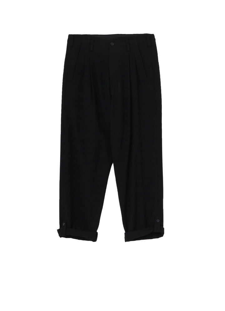 FLANNEL PANTS WITH TAB DETAIL