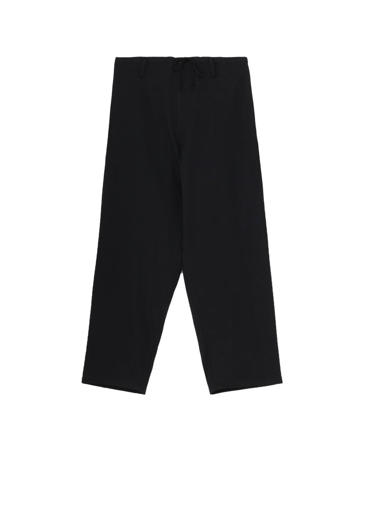 WOOL GABARDINE WIDE STRING PANTS