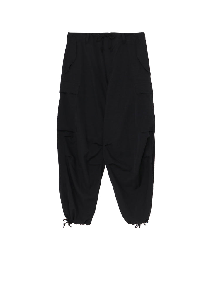 WOOL GABARDINE CARGO PANTS