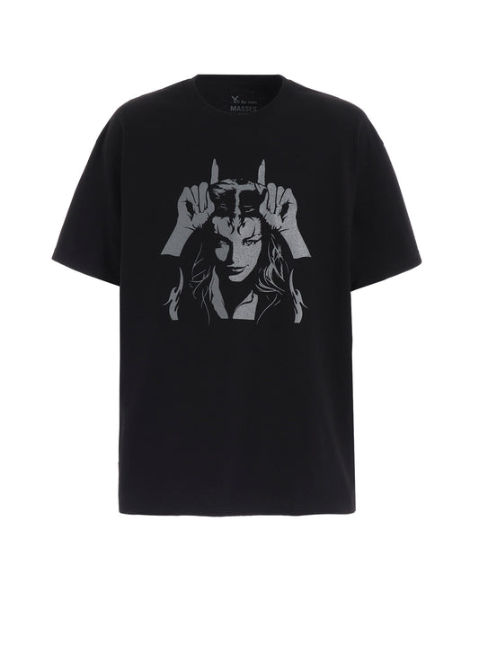 【Y's for men × MASSES】COTTON SINGLE PRINT ROUND NECK SHORT SLEEVE T