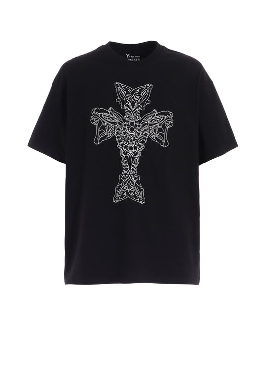 【Y's for men × MASSES】COTTON SINGLE PRINT ROUND NECK SHORT SLEEVE T