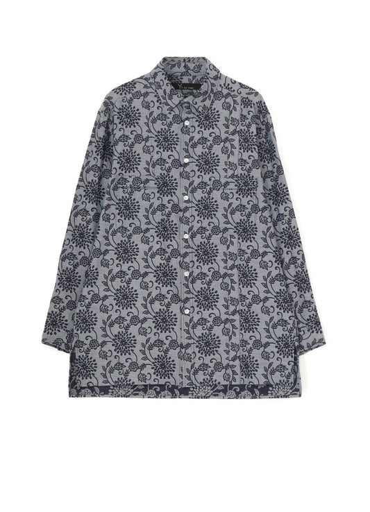 INDIGO JACQUARD SHIRT