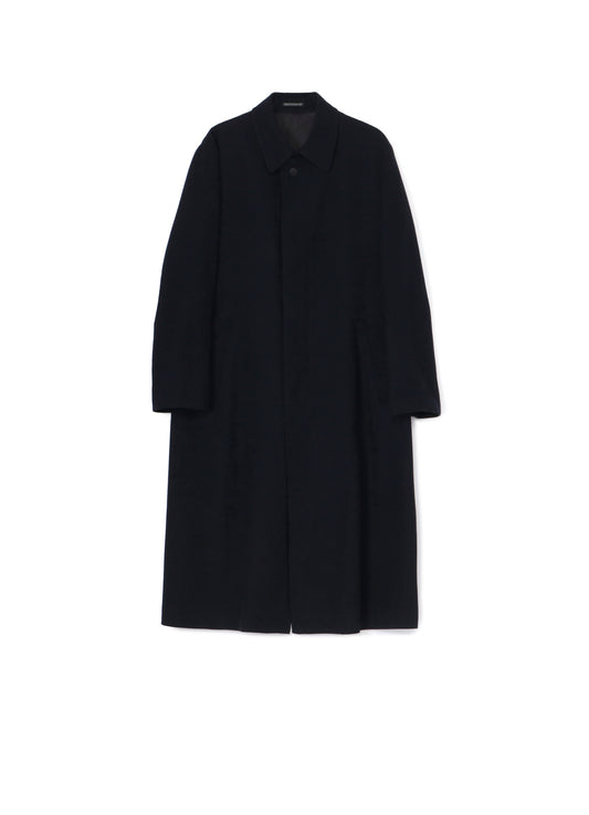 WOOL NYLON FLANNEL SOUTIEN COLLAR COAT