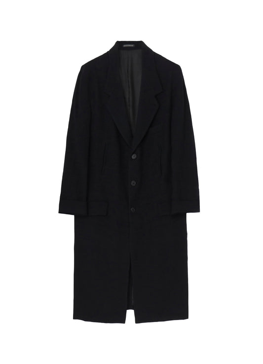 WOOL NYLON LONG JACKET WITH MACKIN SLEEVE