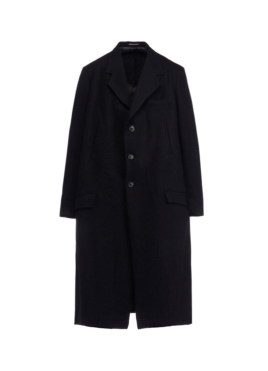 WOOL NYLON LONG JACKET WITH MACKIN SLEEVE