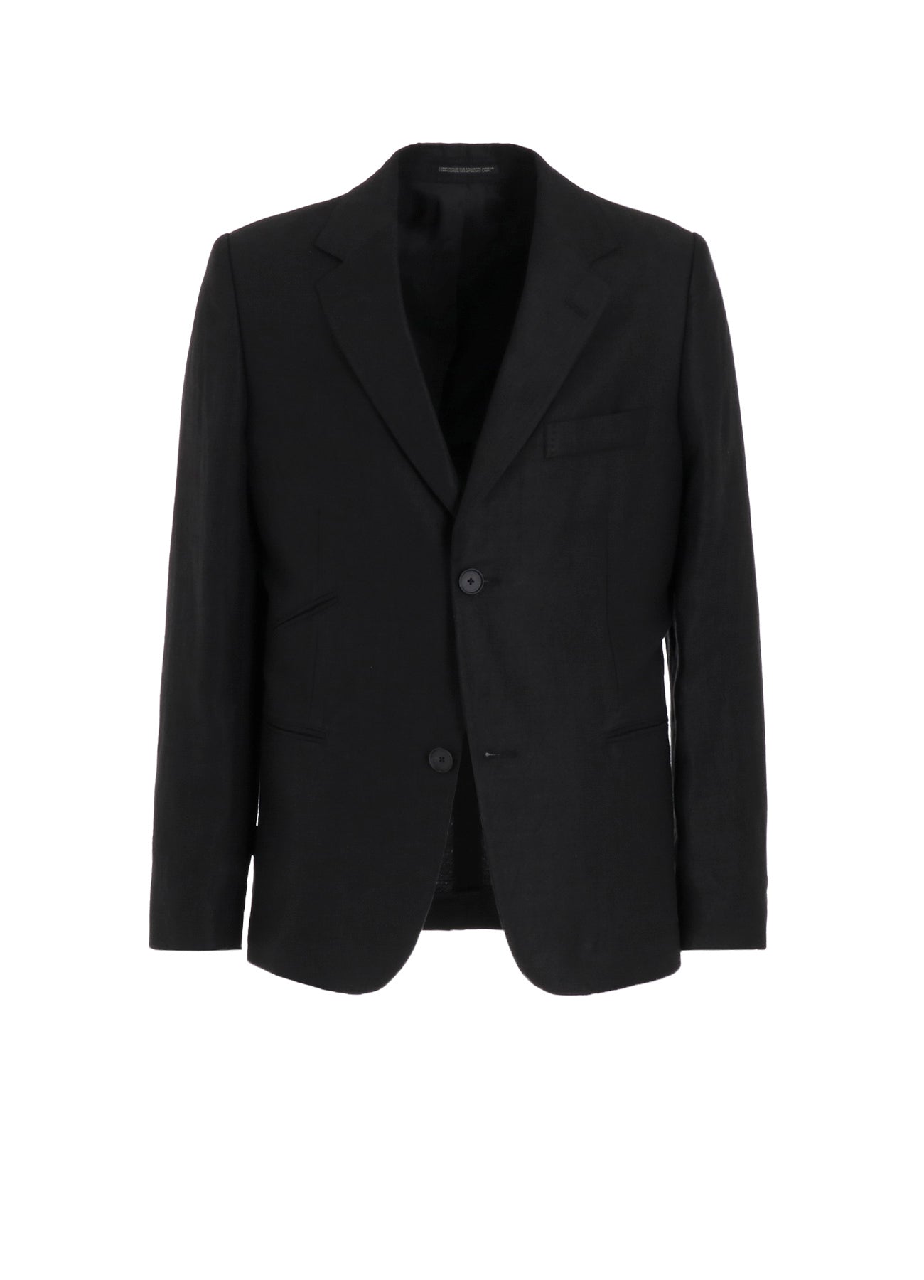 ジャケット・アウター Y's for men tailored jacket cotton Black LINEN TWILL JACKET WITH 2-BUTTON – THE SHOP YOHJI YAMAMOTO