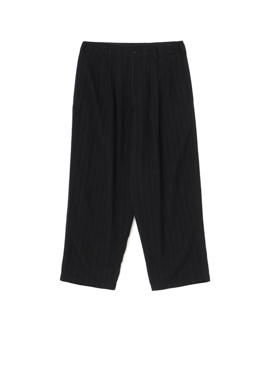 RAYON STRIPE PANTS WITH SIDE TAPE