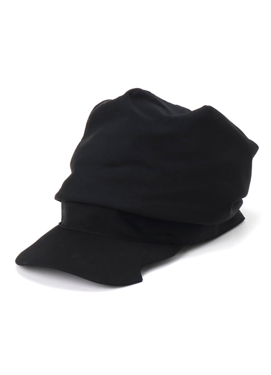 WOOL GABARDINE DRAPE CAP