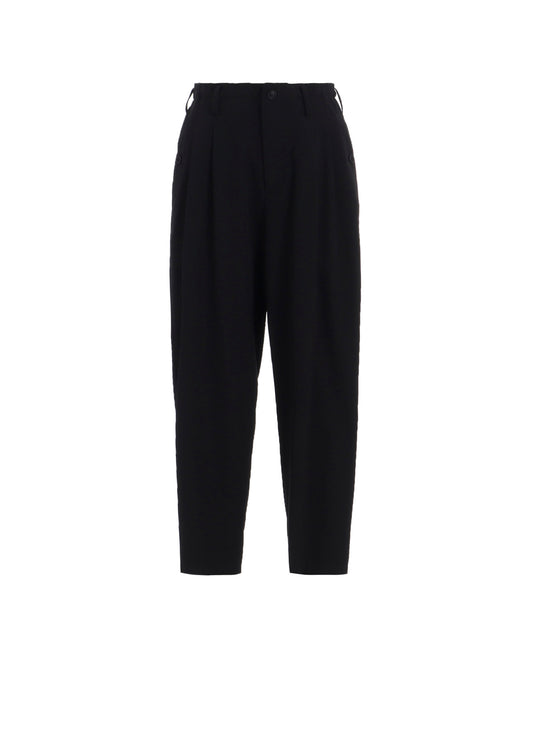 WOOL GABARDINE POCKET DETAIL PANTS