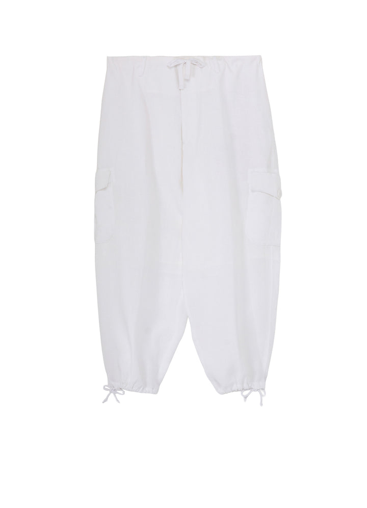 Y's for men x 120% LINO LINEN STRING PANTS WITH SIDE OUT POCKET
