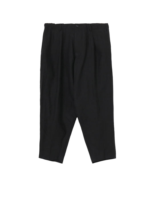Y's for men x 120% LINO LINEN BACK SIDE ZIPPER PANTS