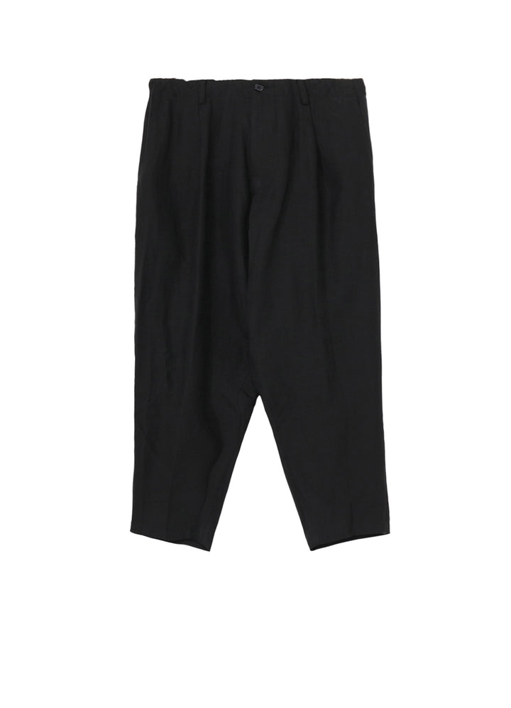 Y's for men x 120% LINO LINEN BACK SIDE ZIPPER PANTS