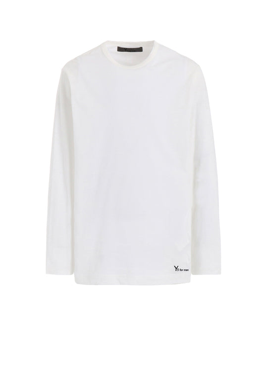 Y's for men LOGO PRINT LONG SLEEVE T-SHIRTS