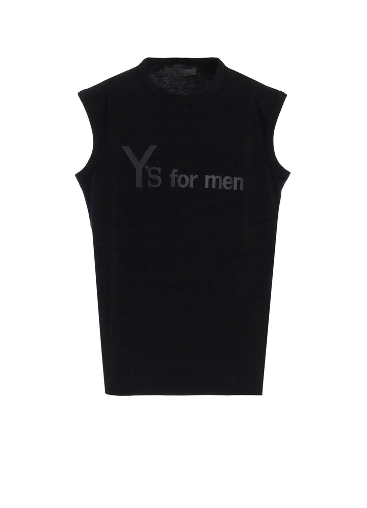 【12/6 10:00(JST) Release】Y's for men LOGO PRINT SLEEVELESS T-SHIRTS