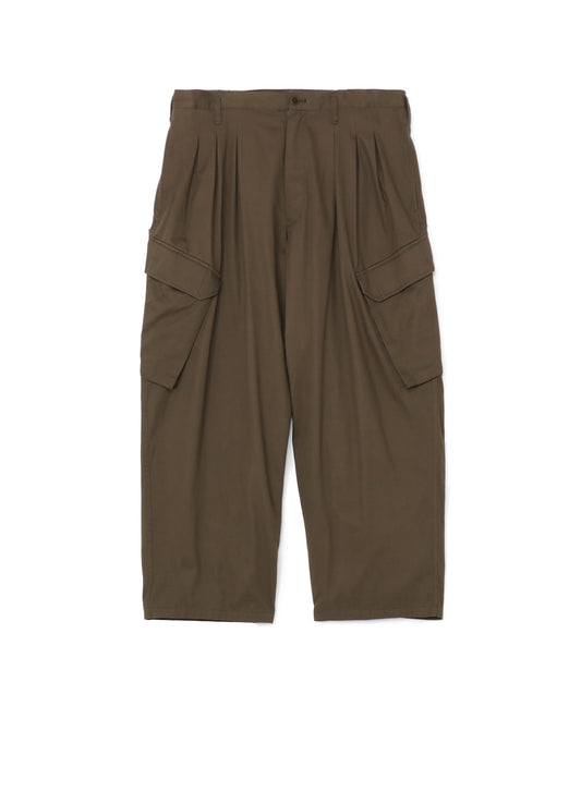 KHAKI KATSURAGI WORK PANTS WITH 12-TUCKS