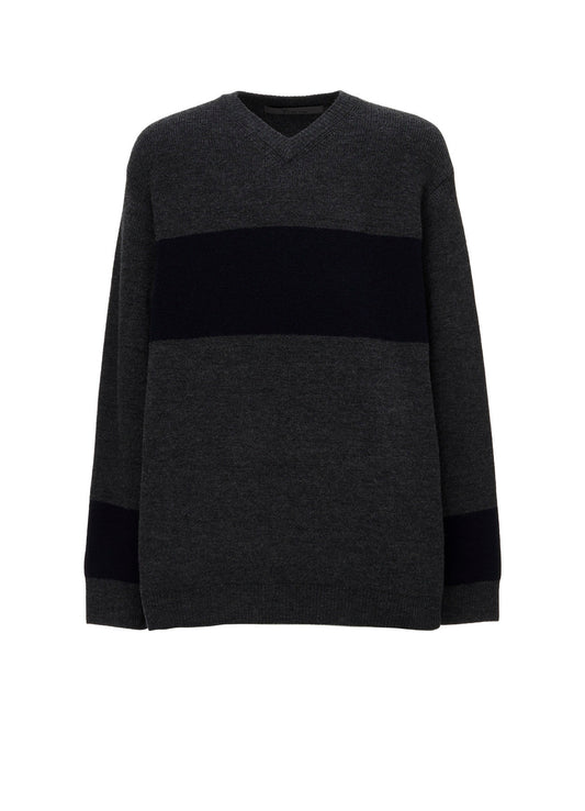 COLOR COMBI V NECK PO