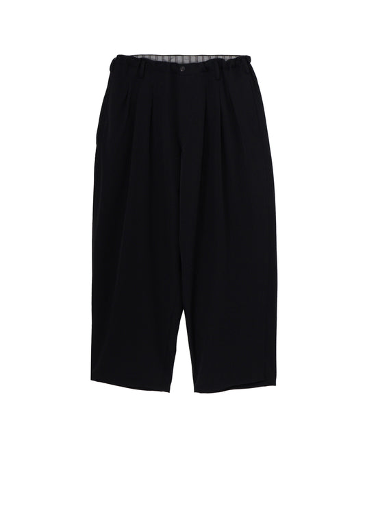 WOOL GABARDINE 12 TUCK PANTS