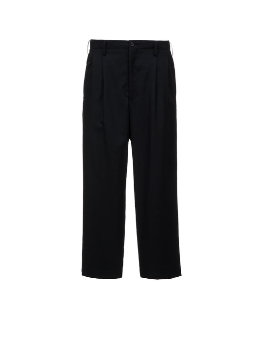 WOOL GABARDINE SUSPENDERS PANTS