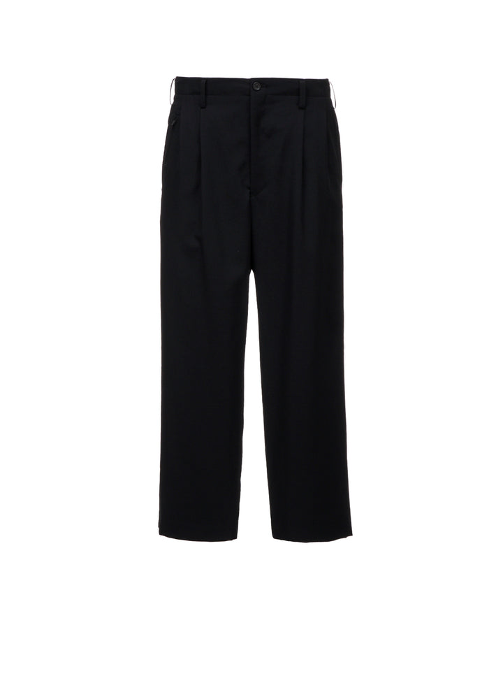 WOOL GABARDINE SUSPENDERS PANTS