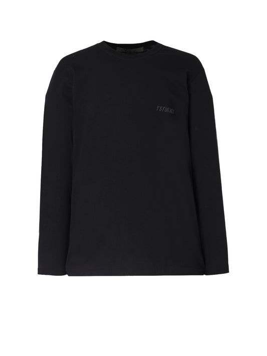 Y's for men LOGO PRINT LONG SLEEVE T-SHIRT