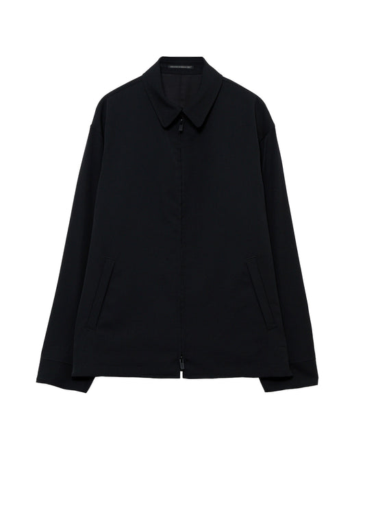 WOOL GABARDINE SHIRT COLLAR BLOUSON